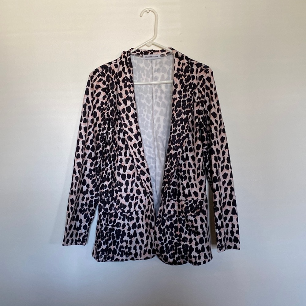 Leopard Spotted Lightweight Blazer